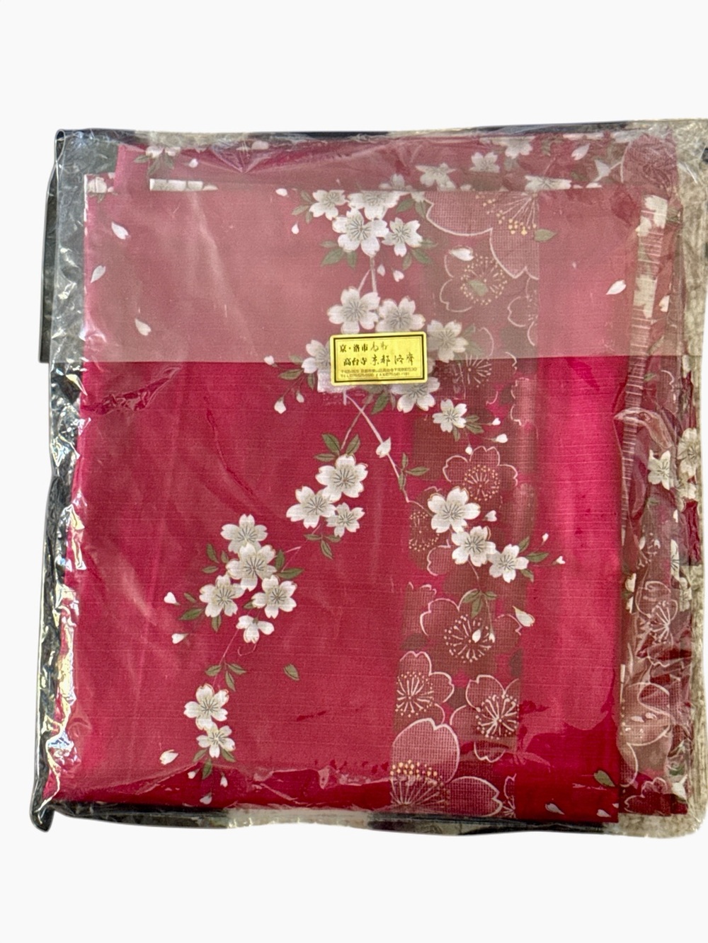 AUTHENTIC JAPANESE FLORAL COTTON KIMONO/TUKATA ROBE-NEW IN PACKAGE! - Picture 5 of 7